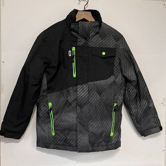 Free Country Other - Free Country Black And Green Winter Jacket   Boys Size M (10-12)